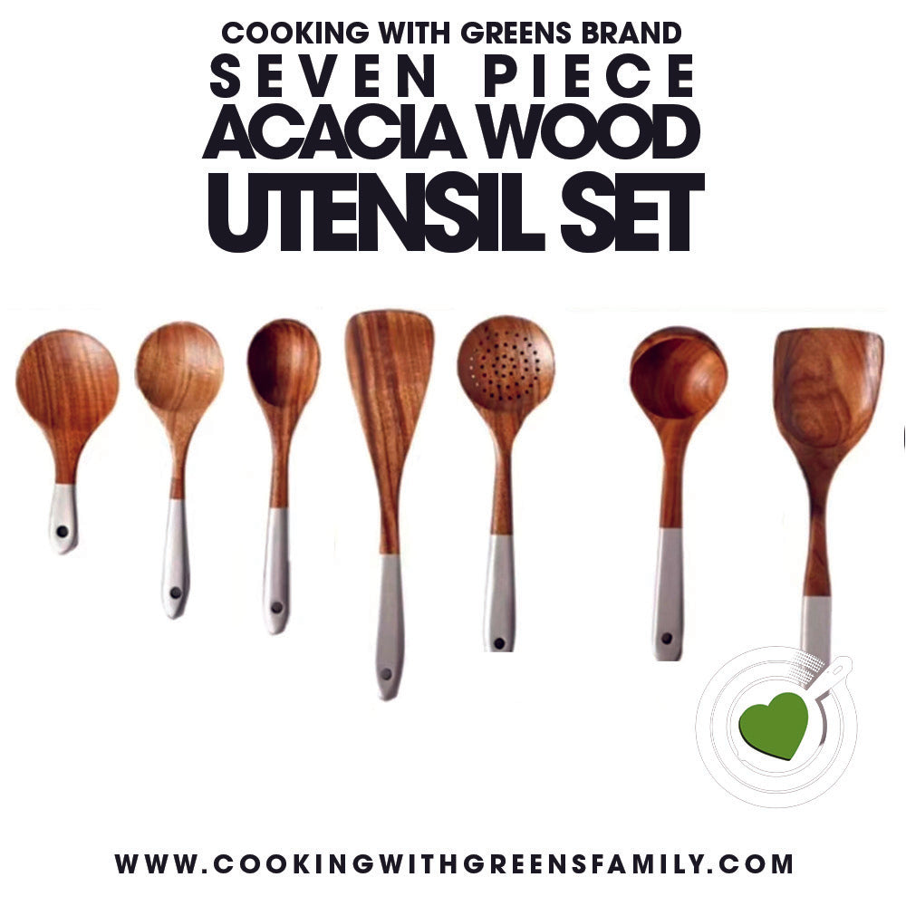 Classic Seven-Piece Wooden Kitchen Utensil Set