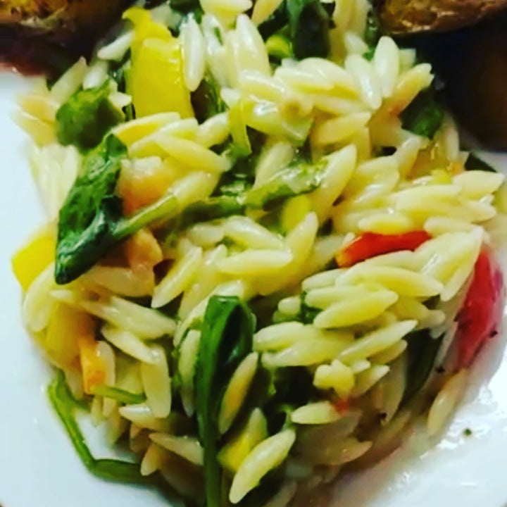 Cream of Chicken Veggie Orzo