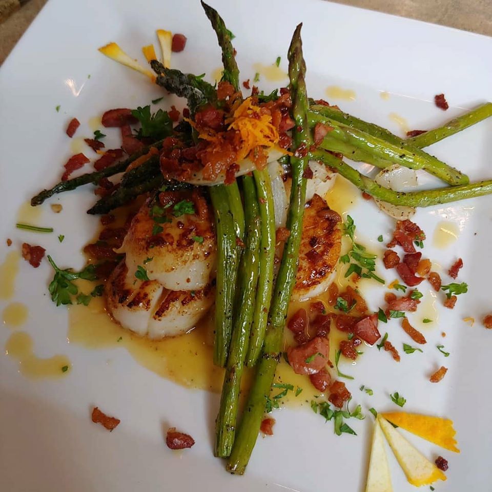 Scallops in Orange sauce