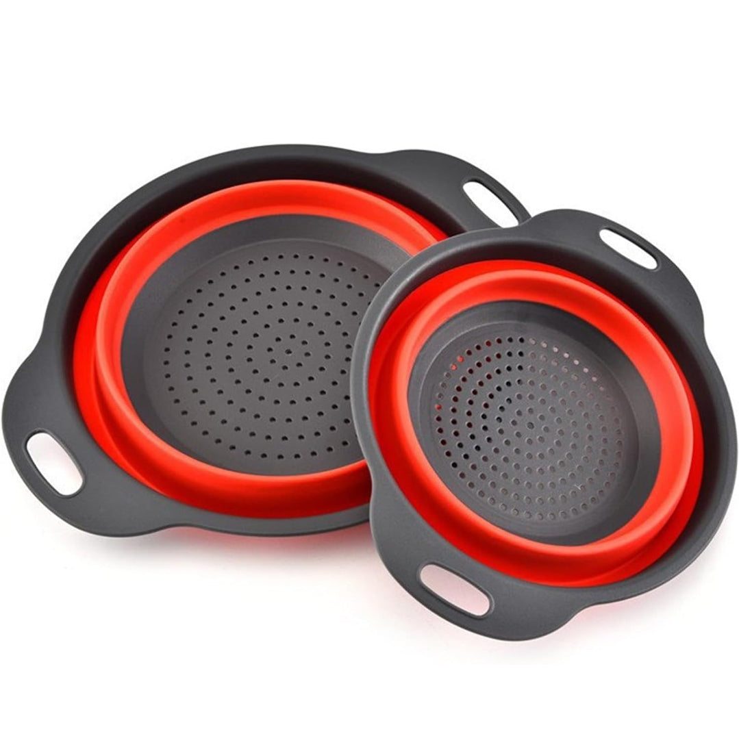 2 pc collapsible strainer set