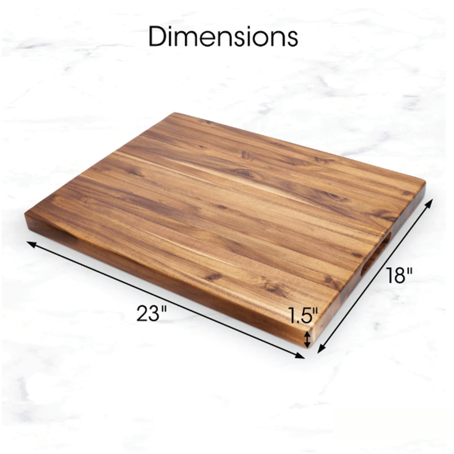 XL Acacia Cutting Board and Chop Block