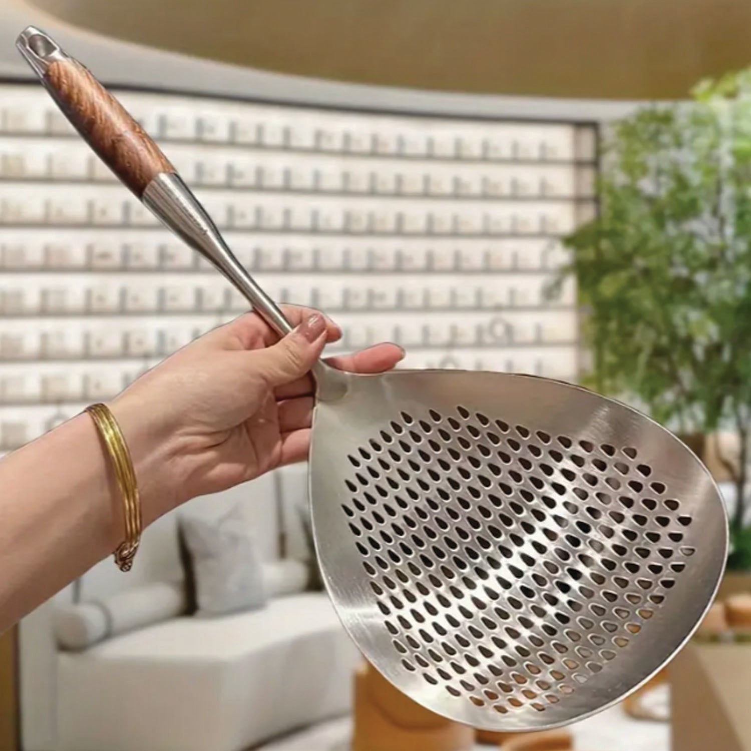 Stainless Steel Large Colander Skimmer, Kitchen Strainer