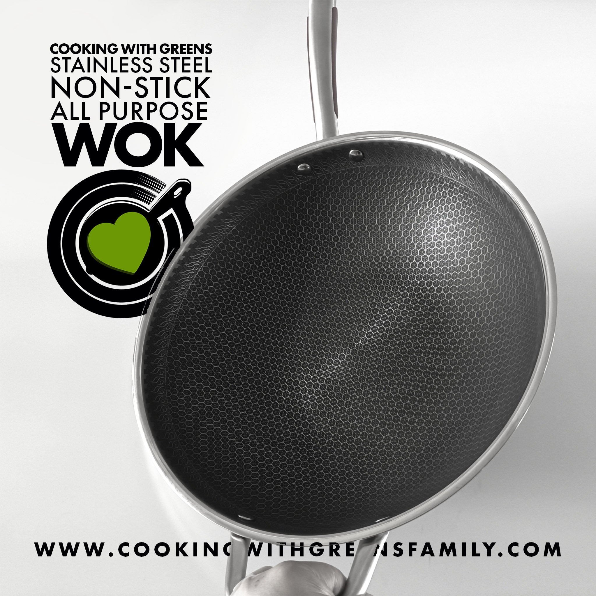 Nonstick Stainless Steel Wok