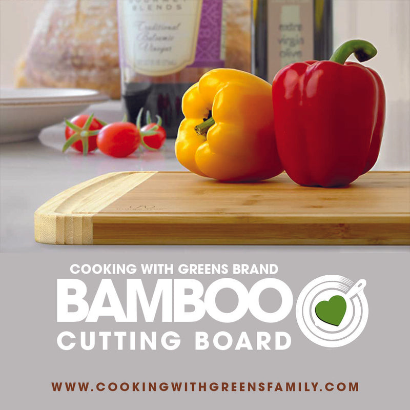 CWG XL Bamboo Cutting Board with juice groove FREE DELIVERY – Cooking With  Greens