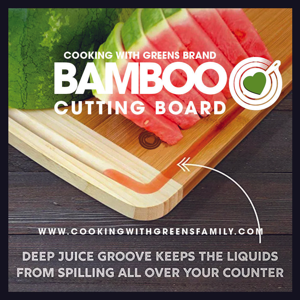 CWG XL Bamboo Cutting Board with juice groove FREE DELIVERY