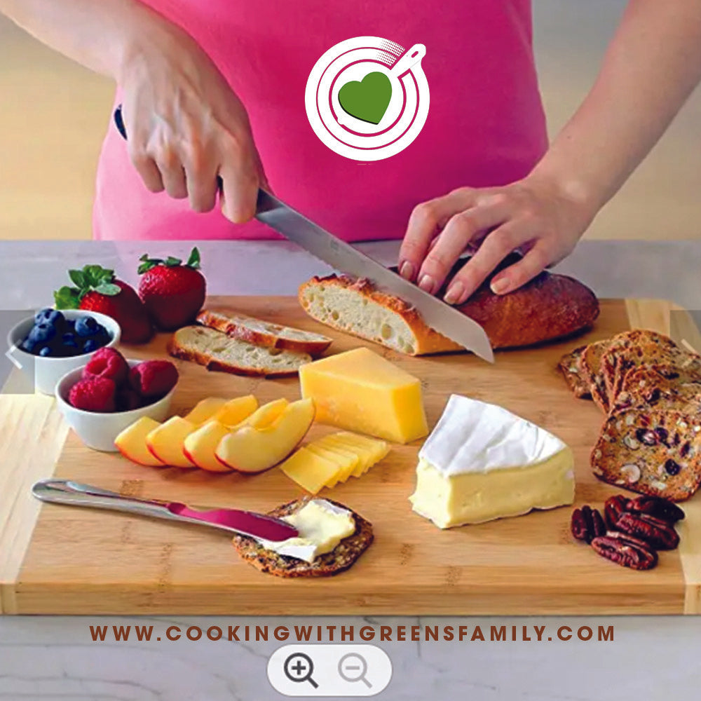 CWG XL Bamboo Cutting Board with juice groove FREE DELIVERY